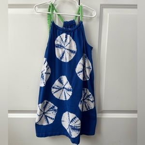 Hanna Andersson Blue Tie Dye Sanddollar Dress (Size 120cm)
